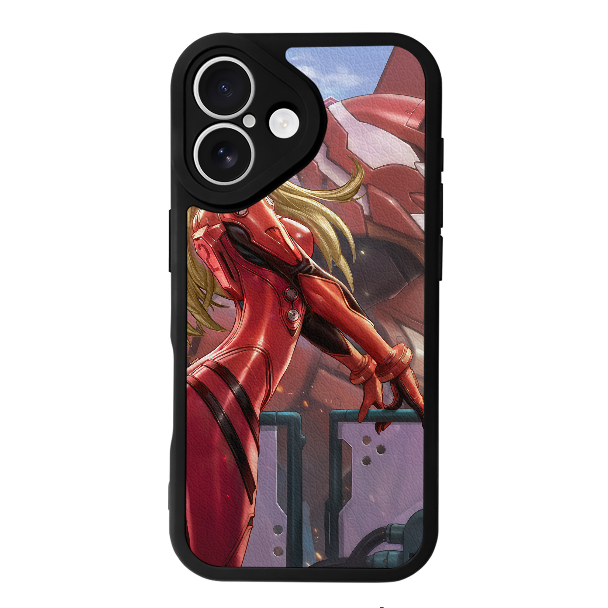 （画像用） EVA 新世紀エヴァンゲリオン 【iPhone 16シリーズ対応】シリコンスマホケース（レザー調） 材質：シリコン